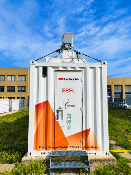 Solar energy installation at the Lausanne site